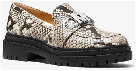 michael kors loafer parker|michael kors snakeskin flats.